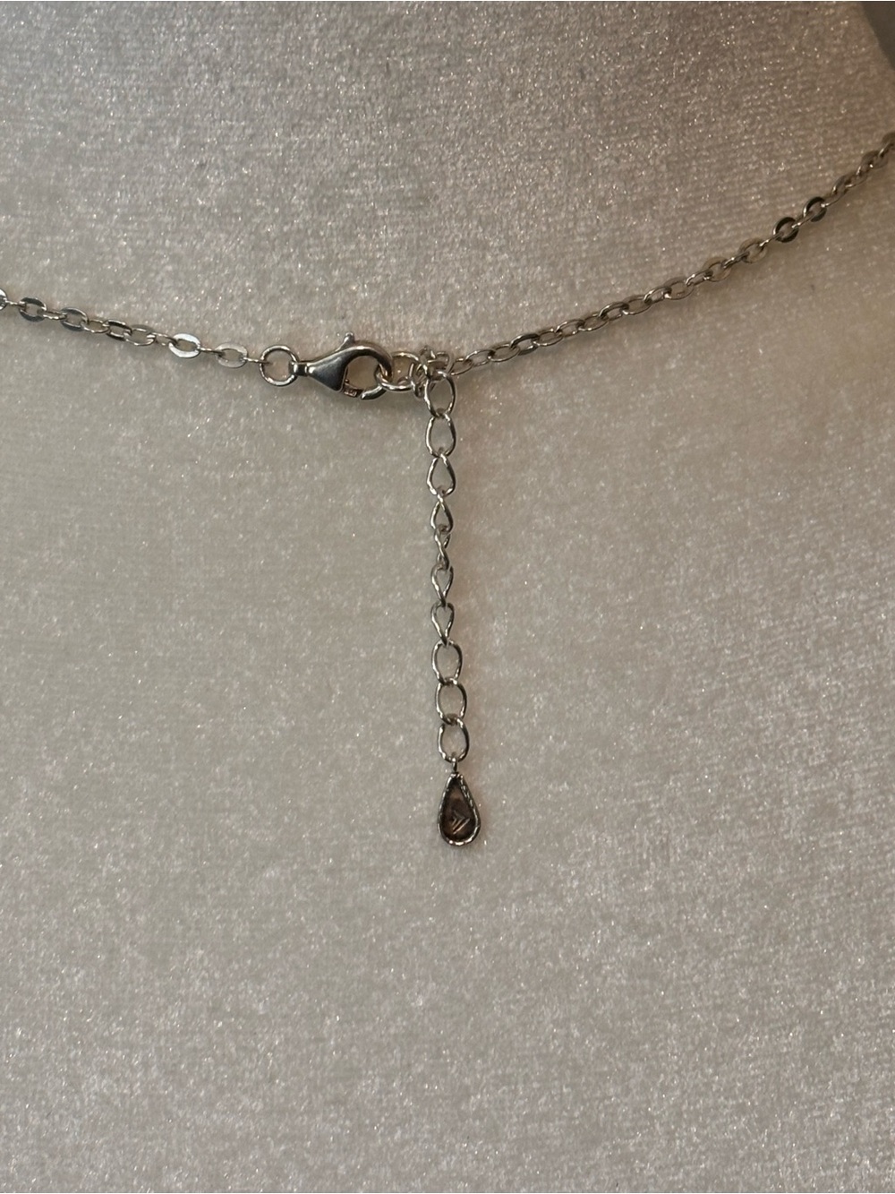 Vintage Silpada Necklace with Gray Teardrop Pendant - Picture 7 of 10